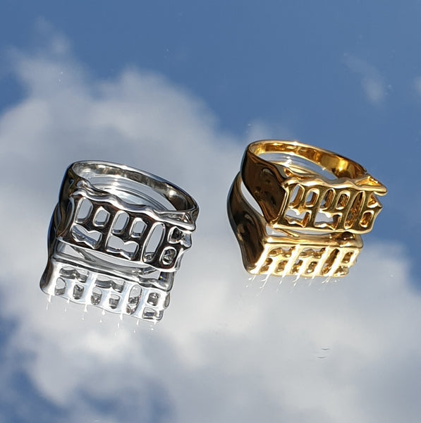 Anillo de año ancho anillo de sello fabricado en ACERO INOXIDABLE