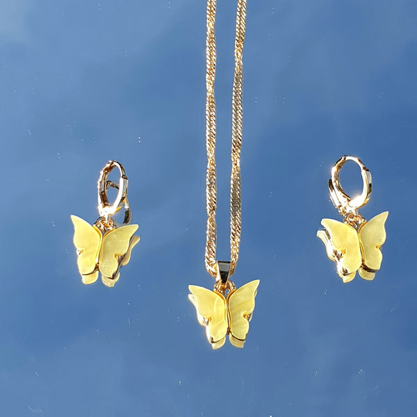 Set Mariposa piccolo - collana con orecchini in diversi colori