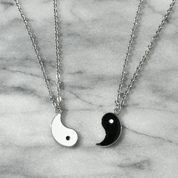 Yin & Yang - cadena de la amistad de acero inoxidable ying