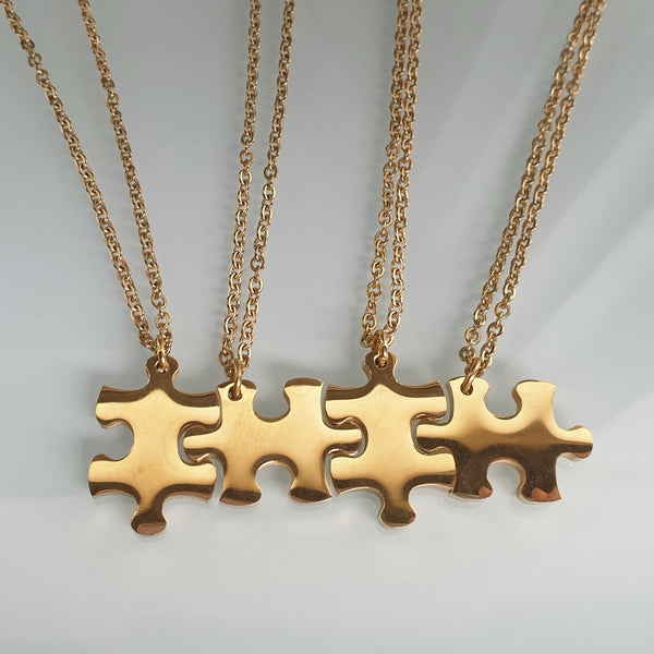 Matching friendship chain puzzle for 2 3 4 or 5 friends